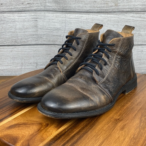 Bed Stu Louis Rustic Distressed Lace Up Leather Ankle Dress Boot Men’s Size 9.5 - Picture 2 of 12
